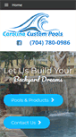 Mobile Screenshot of carolinacustompools.com